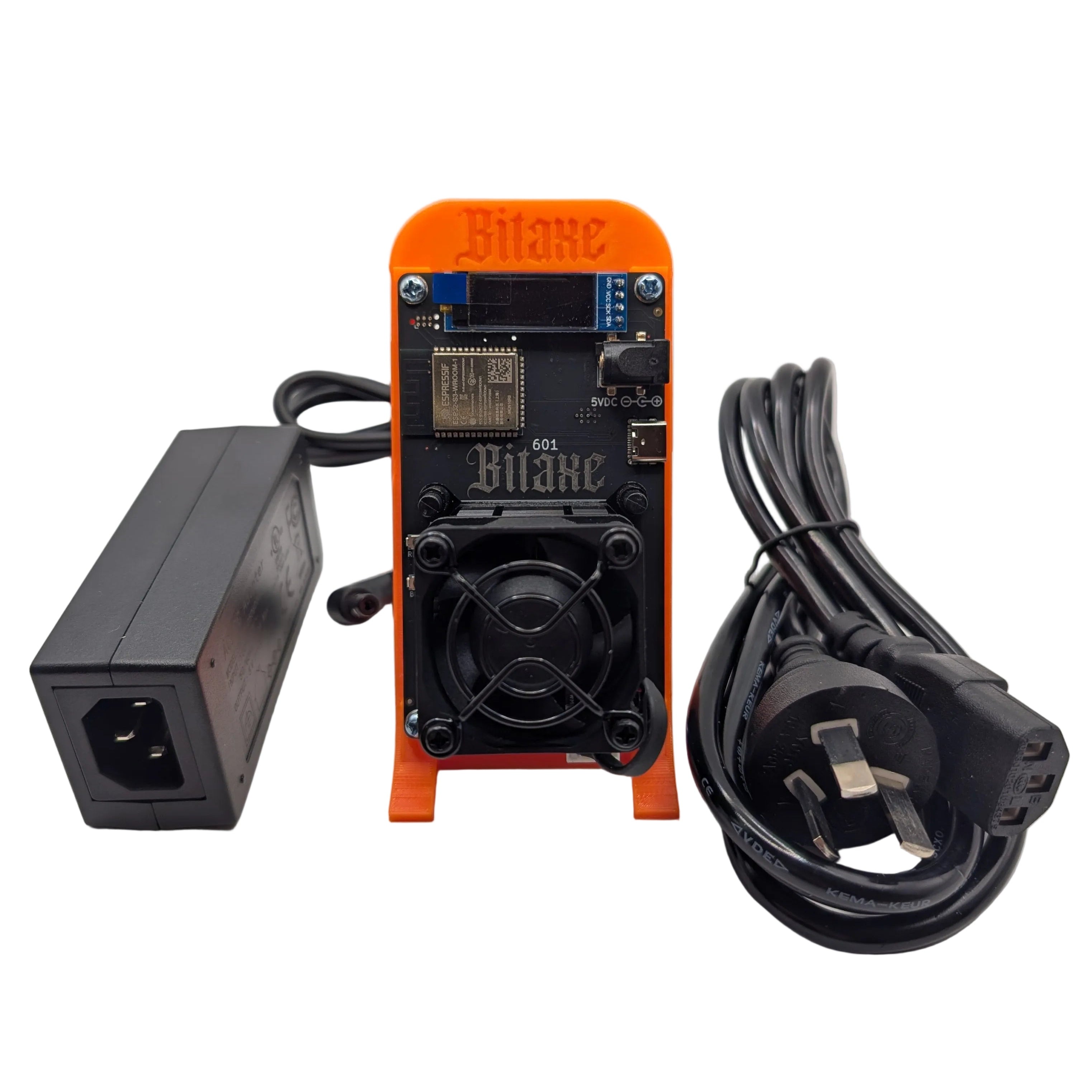 Bitaxe Gamma 601 Orange 1.2TH solo miner